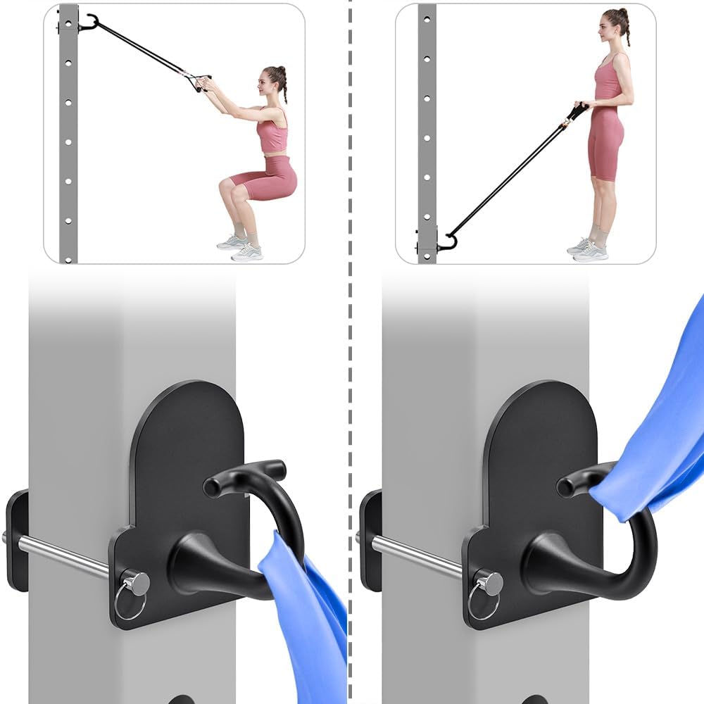 Kipika Power Cage Squat Rack Home Gym Zubehör - Anker für Widerstandsbänder Passt Rack mit 5/8„ oder