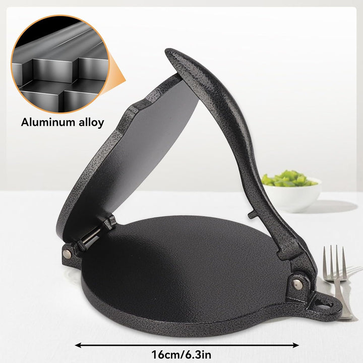 Tortilla-Presse, Tortilla-Maker, Manuelle Roti-Maker-Teigpresse, Quesadilla-Maker, Aluminiumlegierun