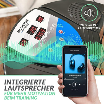 Bluefin Fitness Vibrationsplatte Pro Modell | Verbessertes Design mit Leisen Motoren und Eingebauten