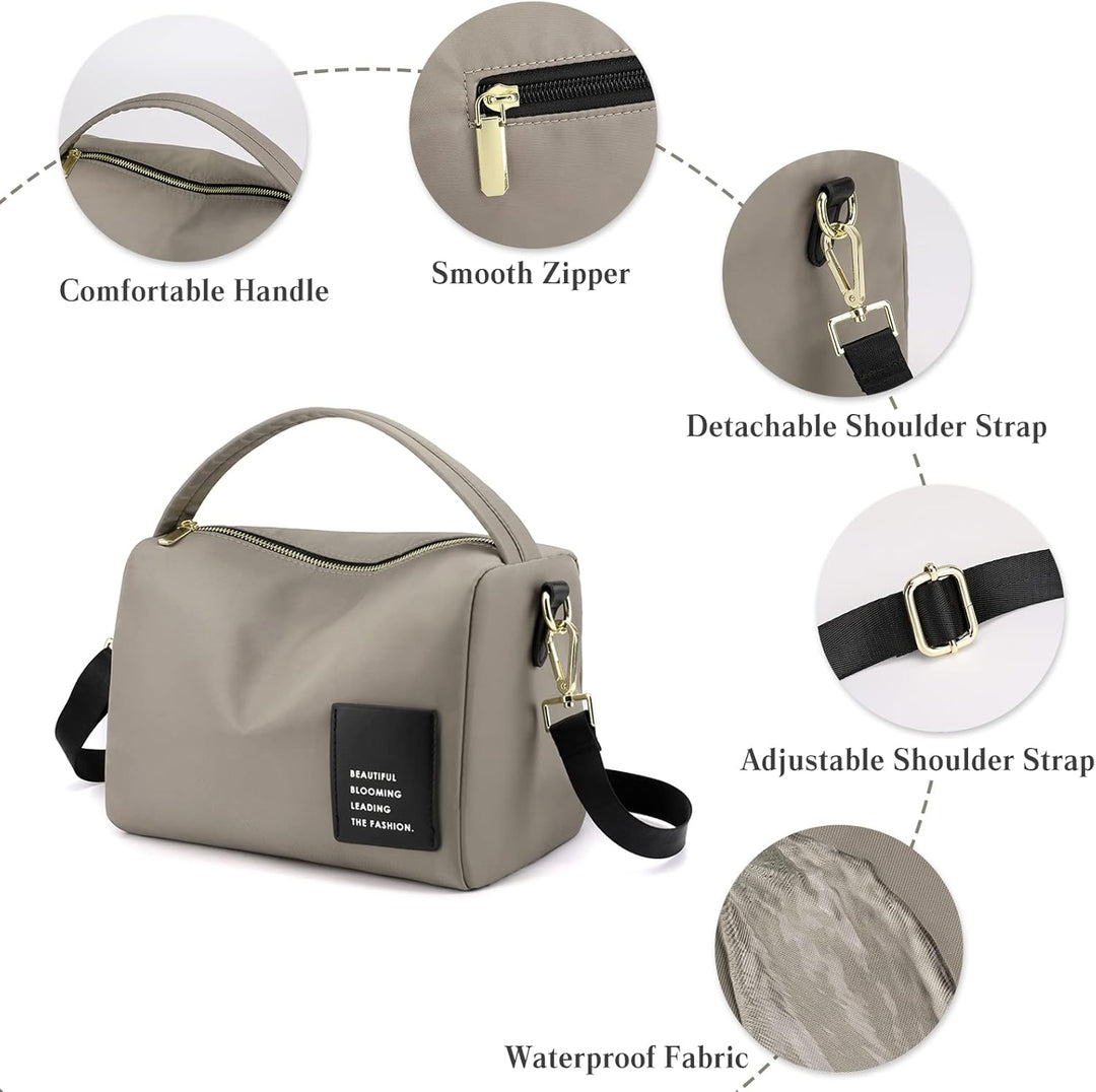 PORRASSO Damen Umhängetasche Casual Schultertasche Nylon Handtasche Mädchen Crossbody Bag für Reisen