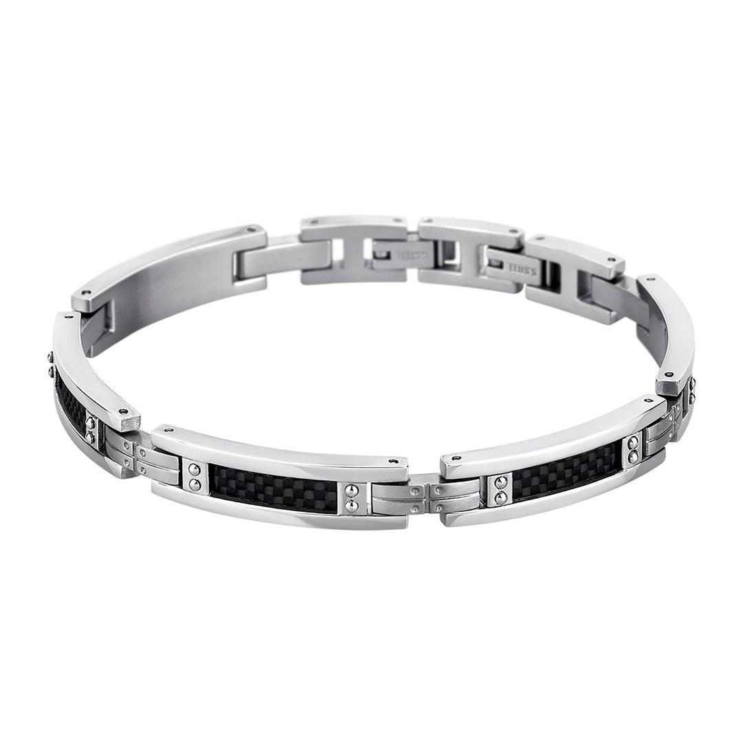 LOTUS STYLE Armband LS1650-2/1 Men In Black Edelstahl 203.00 mm für Herren