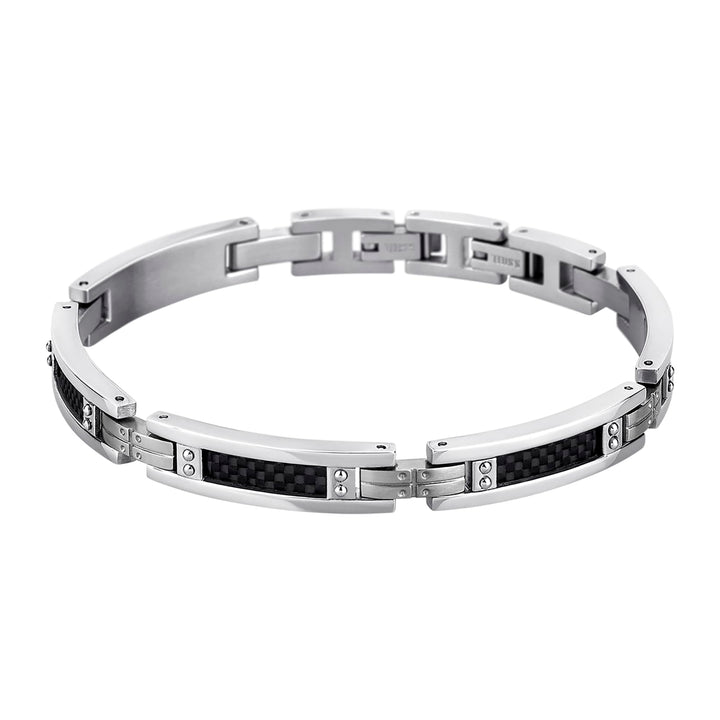 LOTUS STYLE Armband LS1650-2/1 Men In Black Edelstahl 203.00 mm für Herren