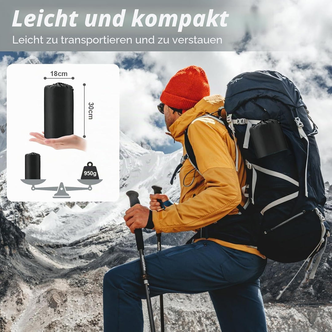 Isomatte Selbstaufblasend mit Fusspresse Pumpe, 12cm Verdicken Isomatte Camping, Ultraleicht Luftmat