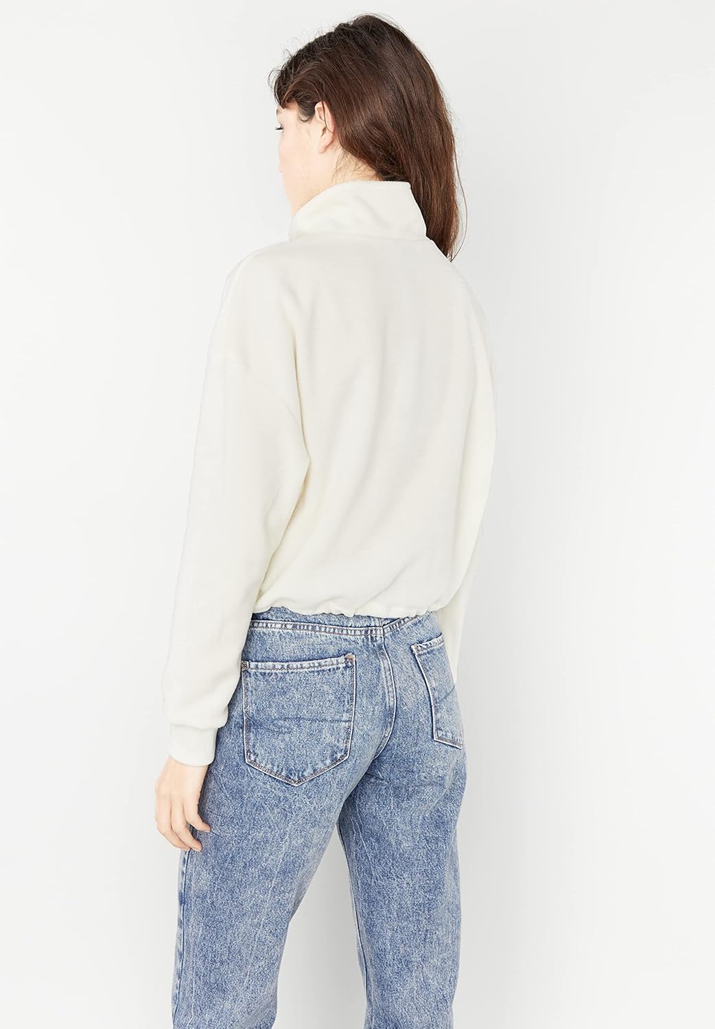Lee Cooper Damen Freya Sweatshirt XS Weiss, XS Weiss