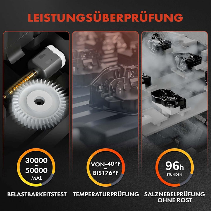 Frankberg 2x Türschloss Stellmotor Hinten 6-Polig Kompatibel mit Polo 9N Schrägheck 2001-2009 Ibiza