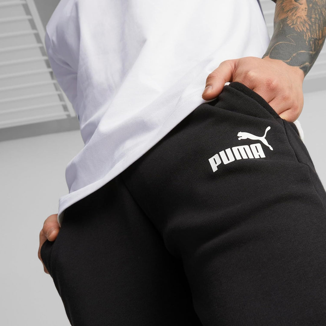PUMA Herren Pants ESS Logo Pants Tr Cl Puma Black S Jogginghose, Puma Black S Jogginghose