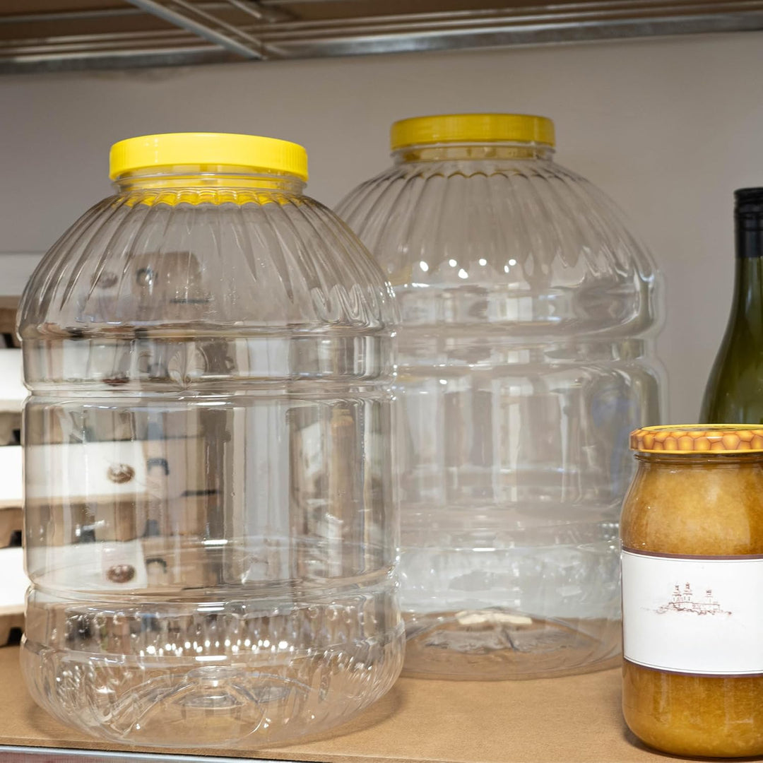 KADAX Vorratsdose mit Deckel, Vorratsbehälter aus Kunststoff, Einweckgefäss mit Griff, Plastikbehält