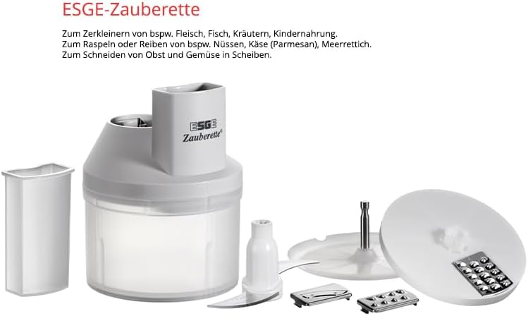 ESGE-Zauberstab M 200 Superbox, Stabmixer mit Zubehör, bis 17.000 U/Min, 90750, Weiss