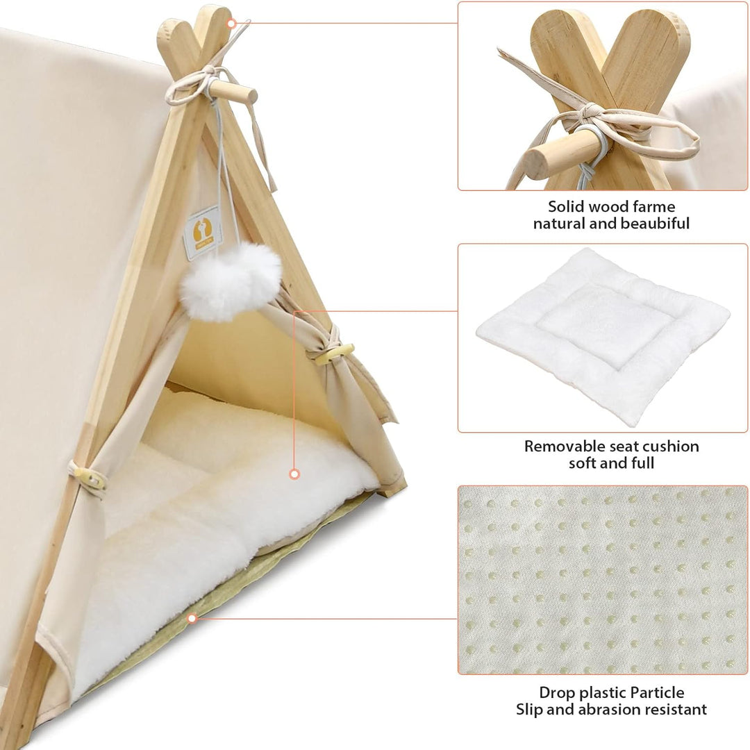 Haustier-Tipi, Hundezelt, Katzen- und Hunde-Tipi-Bett, Haus, Haustier-Zelt für den Innenbereich, Hau