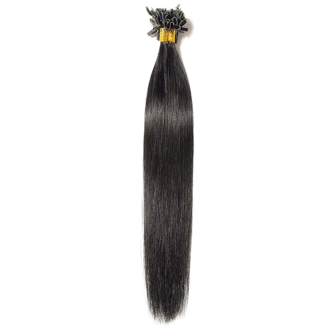 Bondings Extensions Echthaar 1G/Strähnen Keratin U-Tip Remy Human Hair Haarverlängerung 50 Strähnen