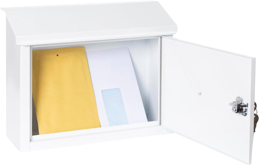 ARREGUI V4071 Maxi Durchwurfbriefkasten aus Verzinktem Stahl, Mauerdurchwurf Briefkasten in Grösse M