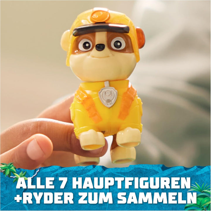 PAW PATROL Jungle Pups – Spielfiguren-Geschenkset mit 7 Hundefiguren und 1 Ryderfigur zum Sammeln, S