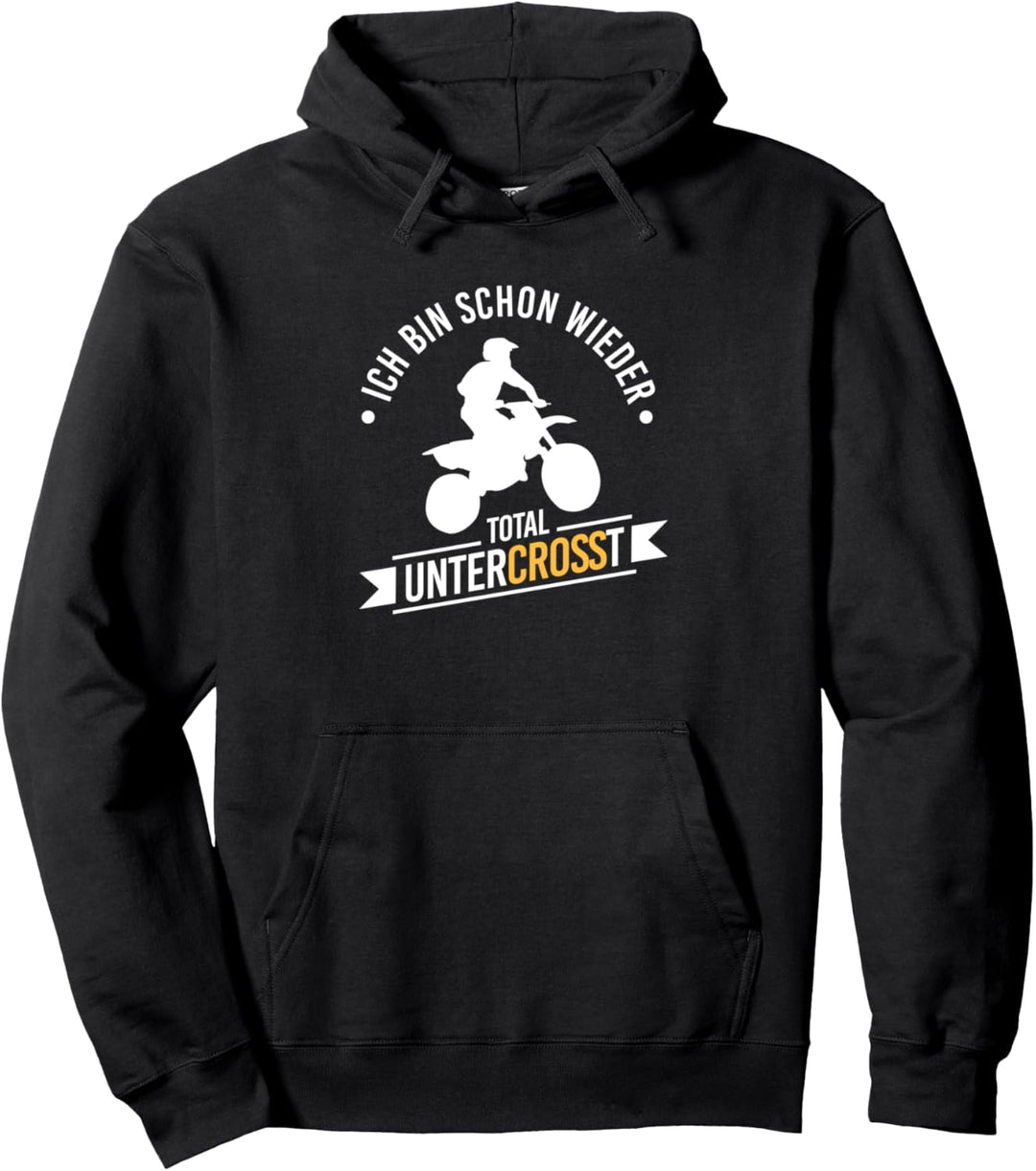 Bin Total Untercrosst Biker Motorradfahrer Motocross Bike Pullover Hoodie
