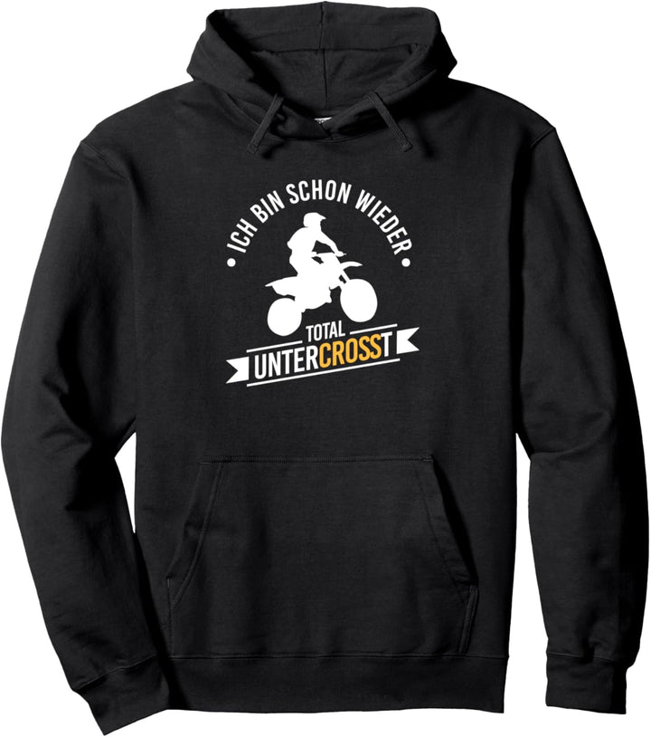 Bin Total Untercrosst Biker Motorradfahrer Motocross Bike Pullover Hoodie