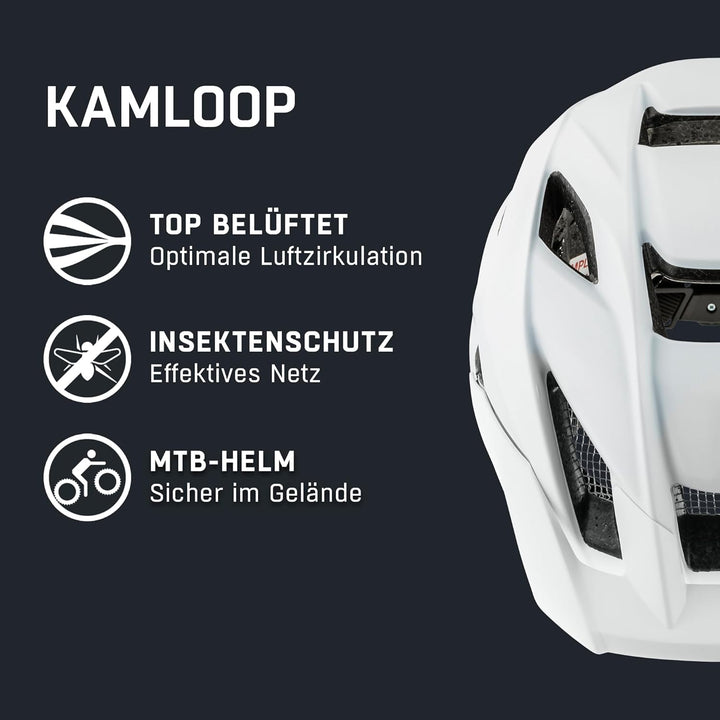 ALPINA KAMLOOP - Individuell Anpassbarer, Leichter & Sicherer Fullface Fahrradhelm mit Kinnbügel, fü