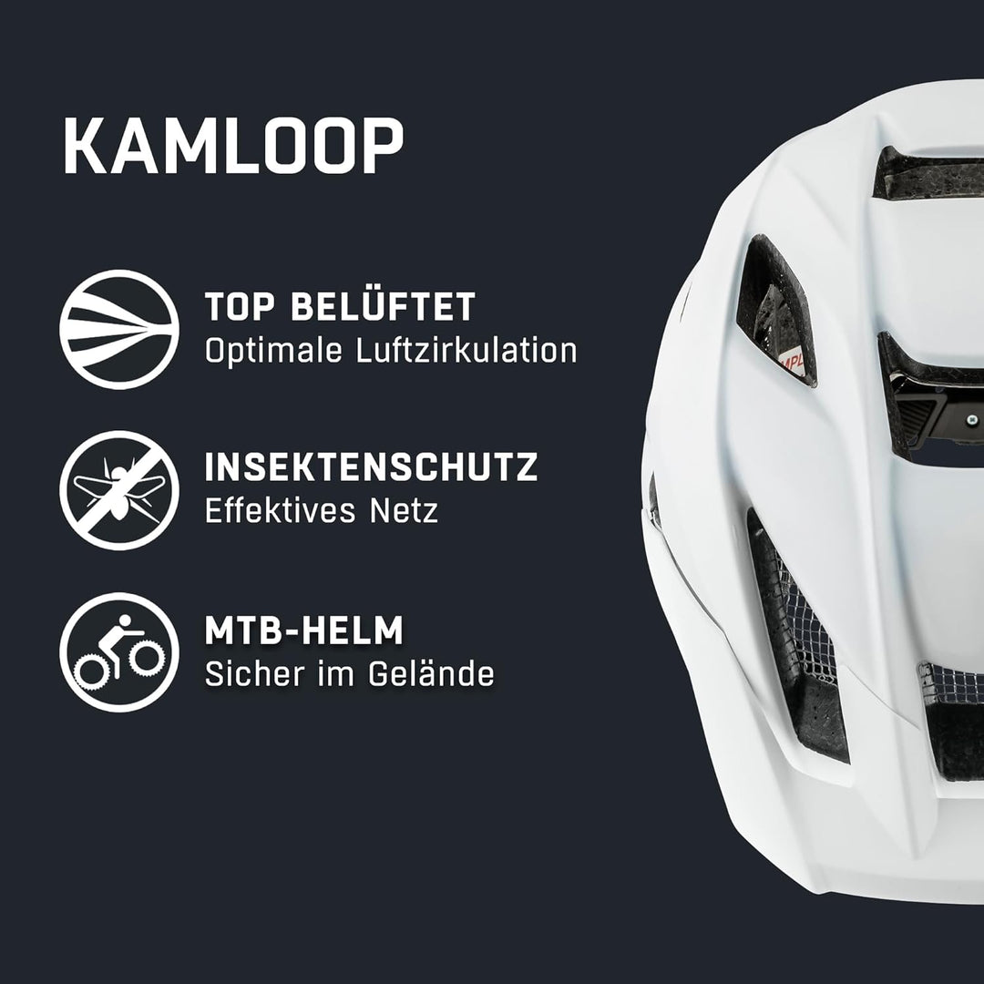 Alpina Kamloop Helm weiss 55-59 cm, 55-59 cm