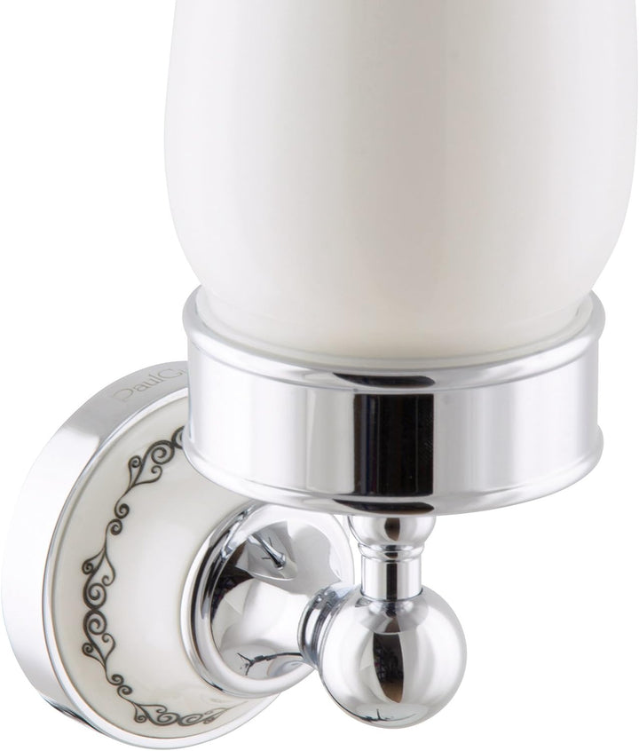 PaulGurkes Nostalgie Retro Zahnputzbecher Keramik Bad Accessoires Landhausstil Badaccessoires Set, Z