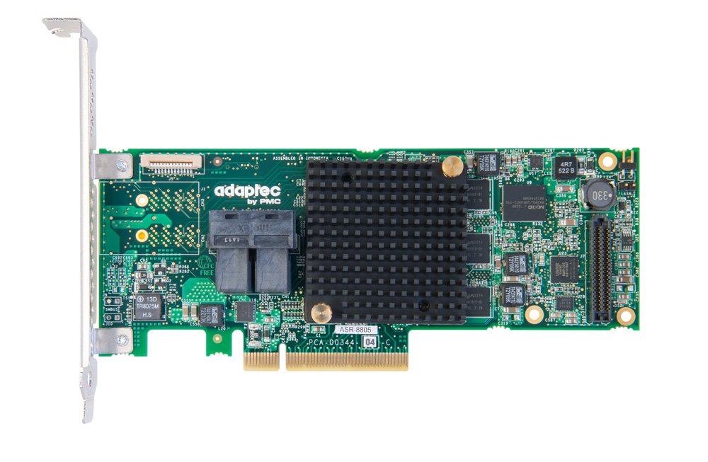 Adaptec 2942184 Speicher-Kontroller (8X PCI-e 3.0, SATA III, SAS, 1GB Speicher, RAID 0/1/5/6/10/50/1
