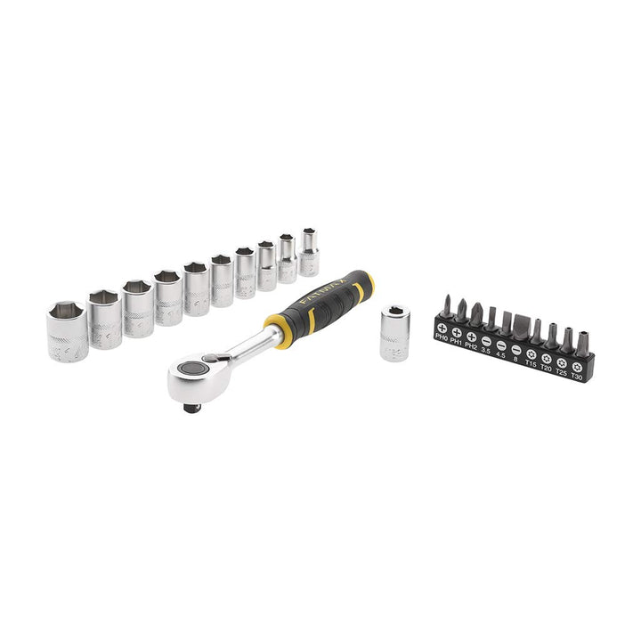 Stanley de trinquete 1/4" 120 dientes + puntas FMMT82679-0 Mehrfarbig 22 Pièces, 22 Pièces