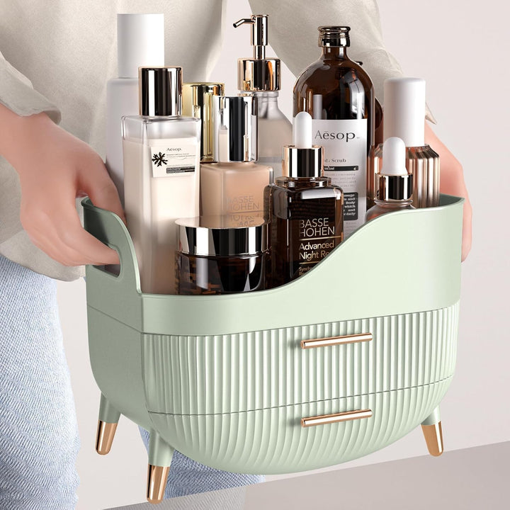 Kousee Make-up-Organizer mit Schubladen, Hautpflege-Organizer für Schminktisch, Aufbewahrungsbox mit