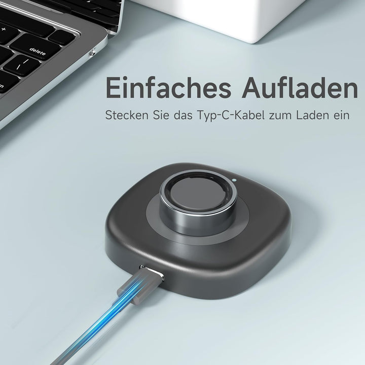 Smart Ring Ladegerät Kompatibel mit Ou-ra Ring 4, Schnellladestation und Typ-C-Kabel, Kleines Tragba