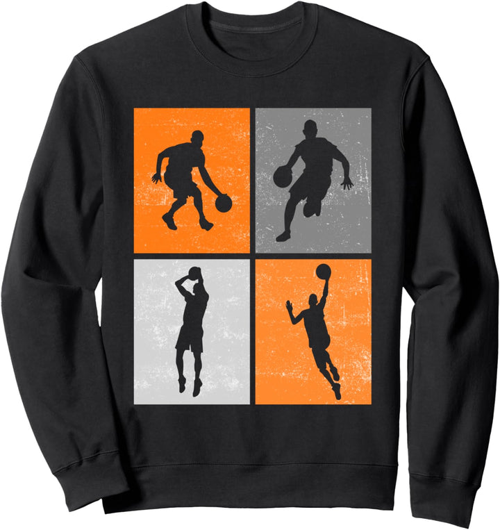 Basketball-Silhouette, Spieler, Herren, Damen, Saison Coach, Bball Sweatshirt