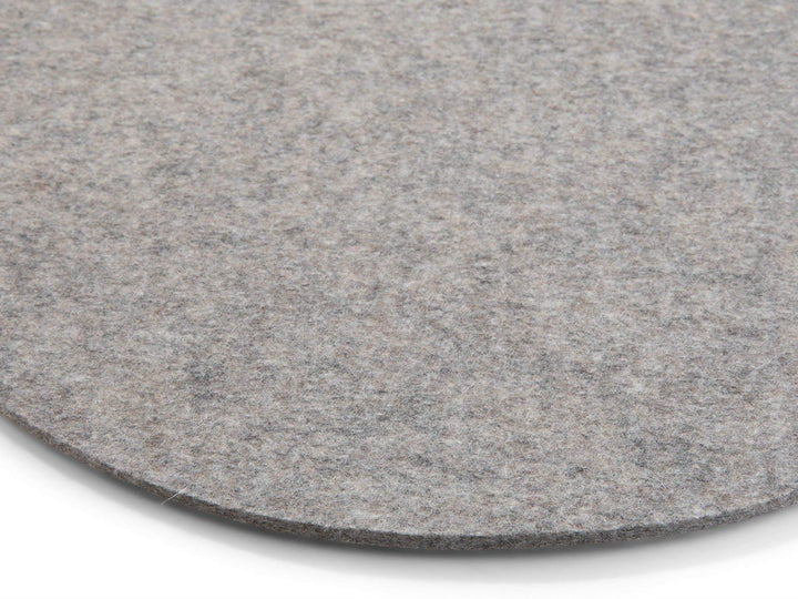 Modulor Filz-Sitzauflage für Stühle, rundes Sitzkissen aus 100% Wollfilz, auch als dekoratives Tisch