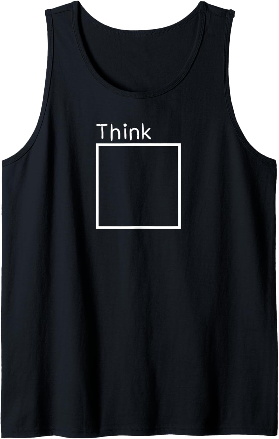 Think Outside the Box Graphic Tank Top