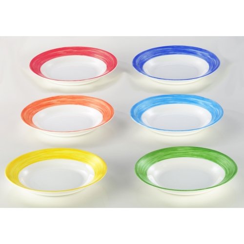 Teller tief, Ø 22,5 cm, 6 Stk. pro Farbe, rot
