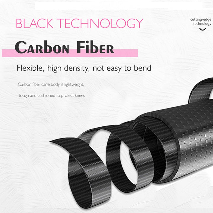 OKHEALING Hochfeste Kohlefaser-Trekkingstöcke 1 Paar, faltbar in 5 Teile, leicht und stark, Gelenksc