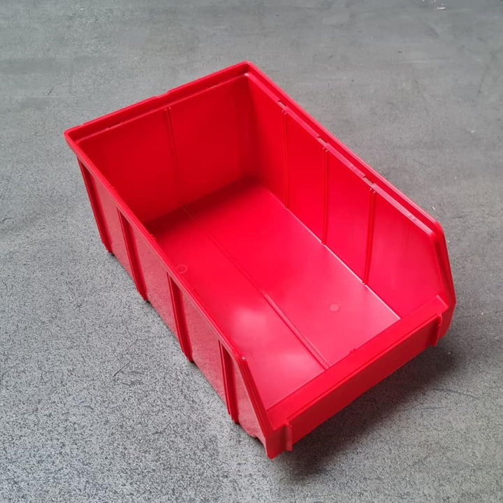 Rodopi 16er Set Stapelboxen, Grösse L | Sichtlagerkästen 335x209x152mm | Robuste Lagerboxen für Werk