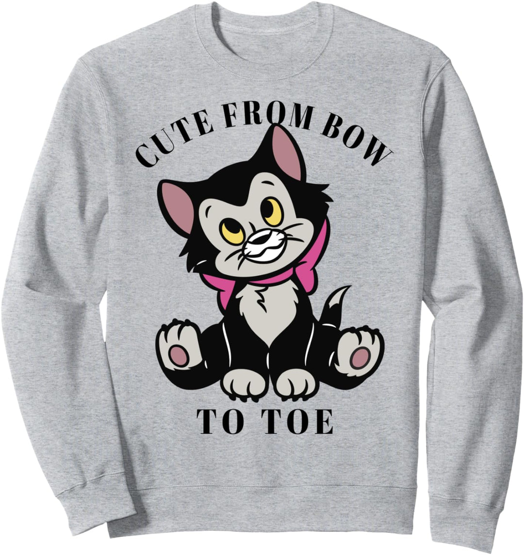 Disney Pinocchio Figaro Cute From Bow To Toe Sweatshirt