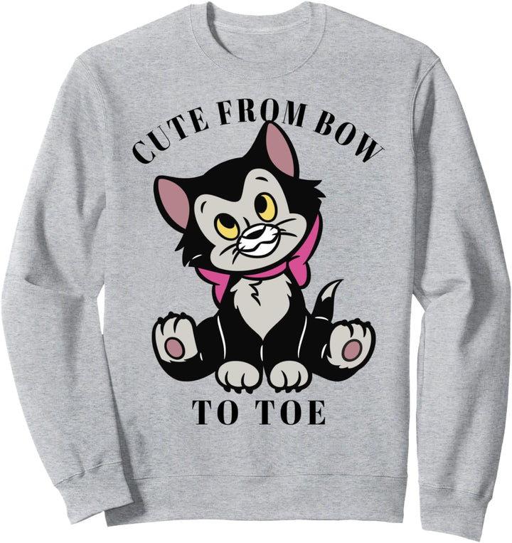 Disney Pinocchio Figaro Cute From Bow To Toe Sweatshirt