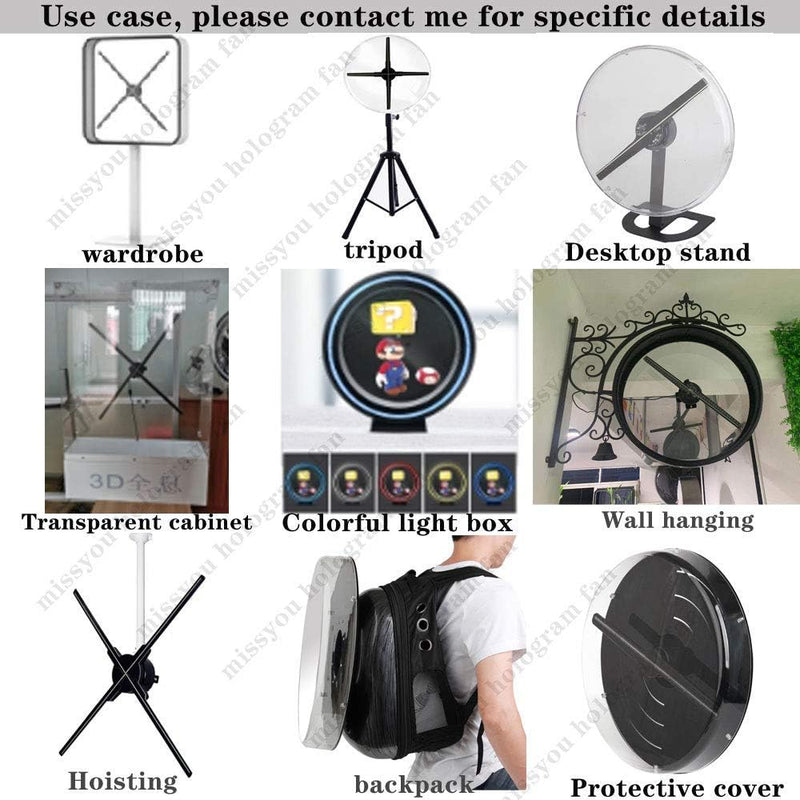3D-Hologramm-Fan,Missyou 42CM Hologramm-Fan und 700 Videotheken, 3D Holographischer Projektor Hologr