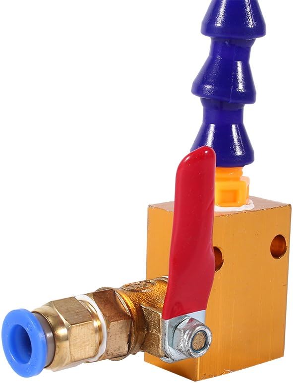 Sprühdüse Nebel Kühlmittelschmierung Sprühsystem Rohrventil für 8 Mm Luftleitung CNC Drehmaschinen F
