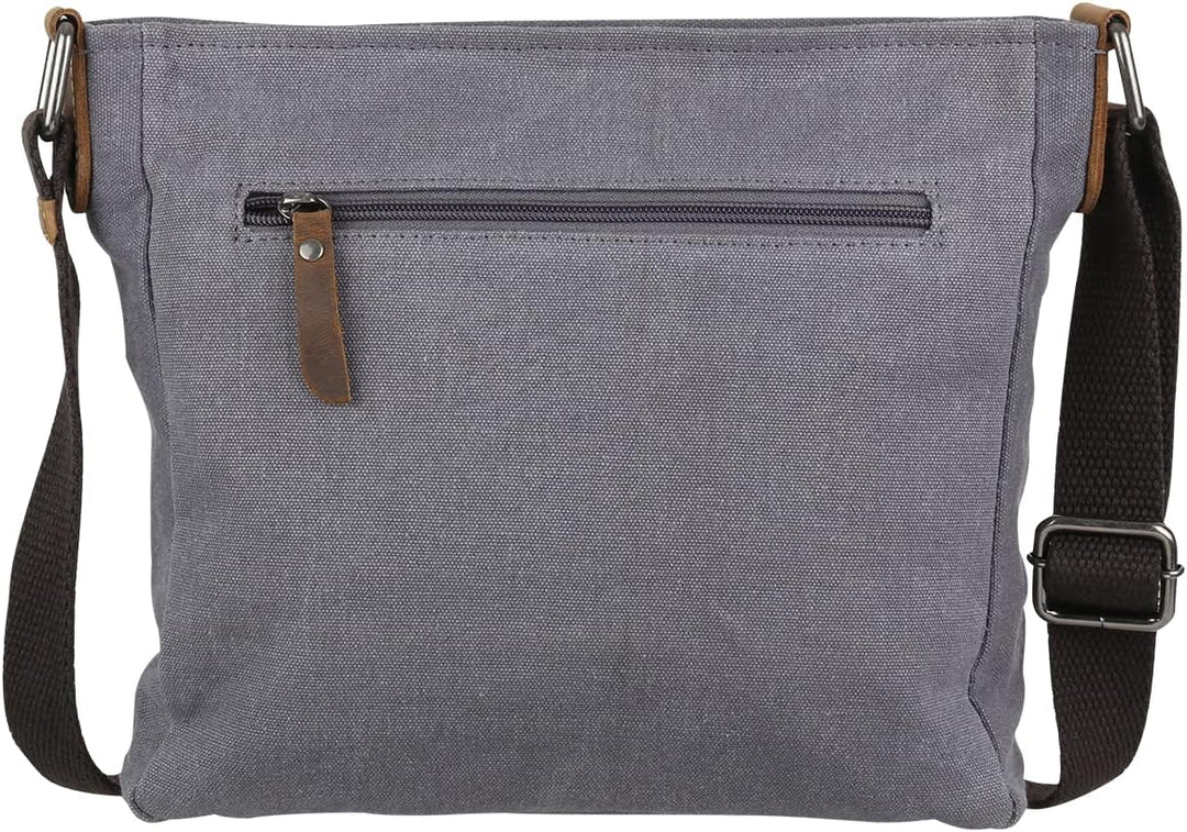 Greenburry Vintage Hemp Umhängetasche 26 cm Light Grey, Light Grey
