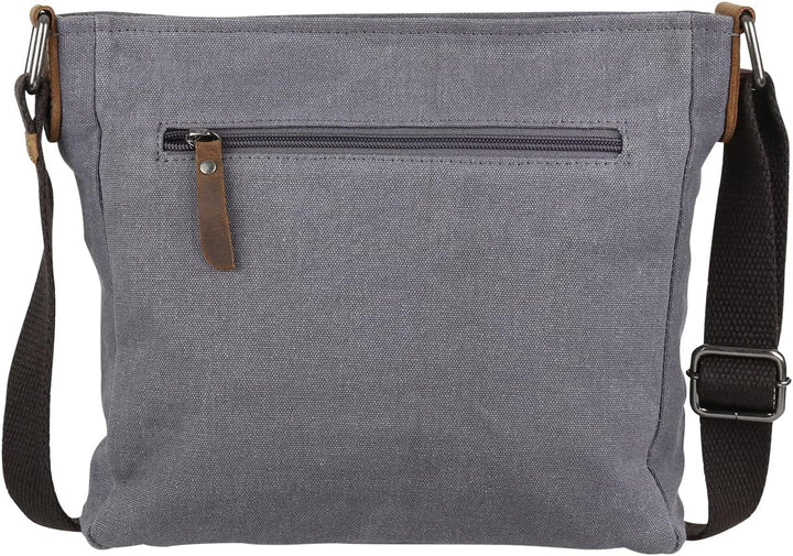 Greenburry Vintage Hemp Umhängetasche 26 cm Light Grey, Light Grey
