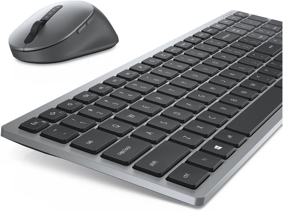 Dell KM7120W, Wireless, Multimedia, Tastatur und Maus Set, UK (QWERTY), schwarz Dell Wireless KM7120