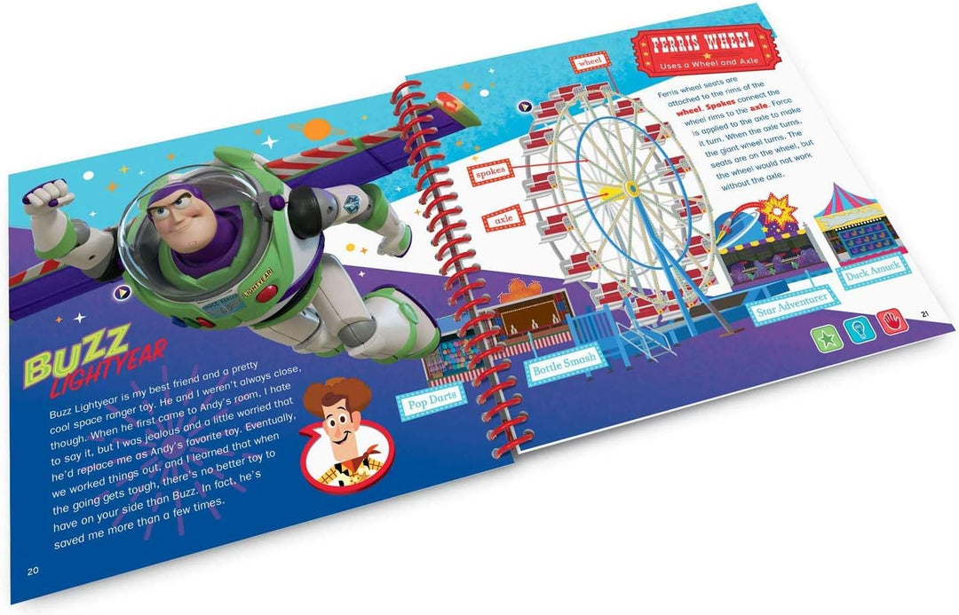 Leapfrog 465003 Toy Story 4 Aktivitätsbuch, Mehrfarbig, 18.7 x 17.8 x 1.8cm