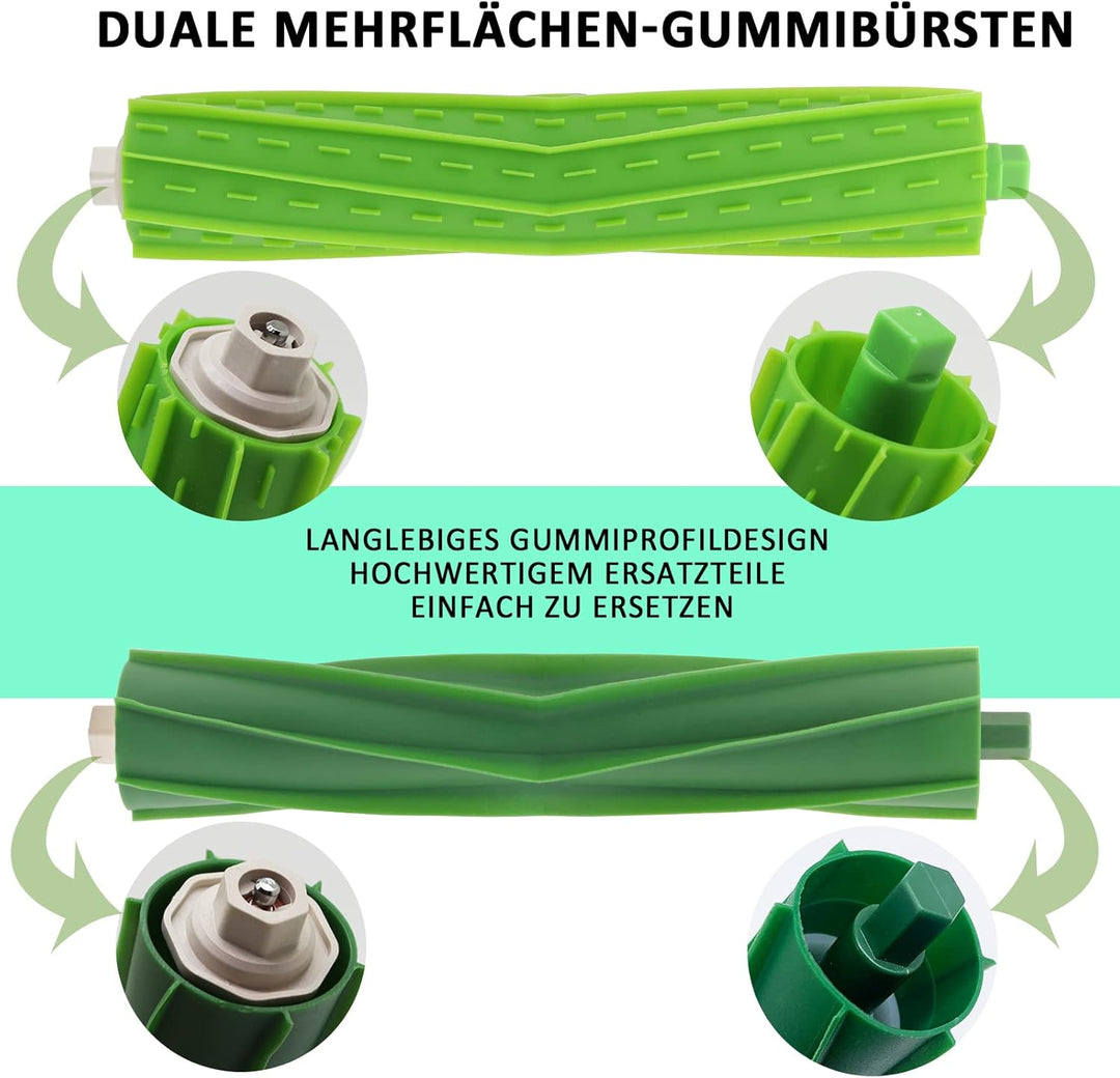 PIBONUS Bürsten Ersatzteile für iRobot Roomba e/i/j Serie i7 + i3+ i4+ i6+ i8+ j7 E5 E6 E7 Saugrobot