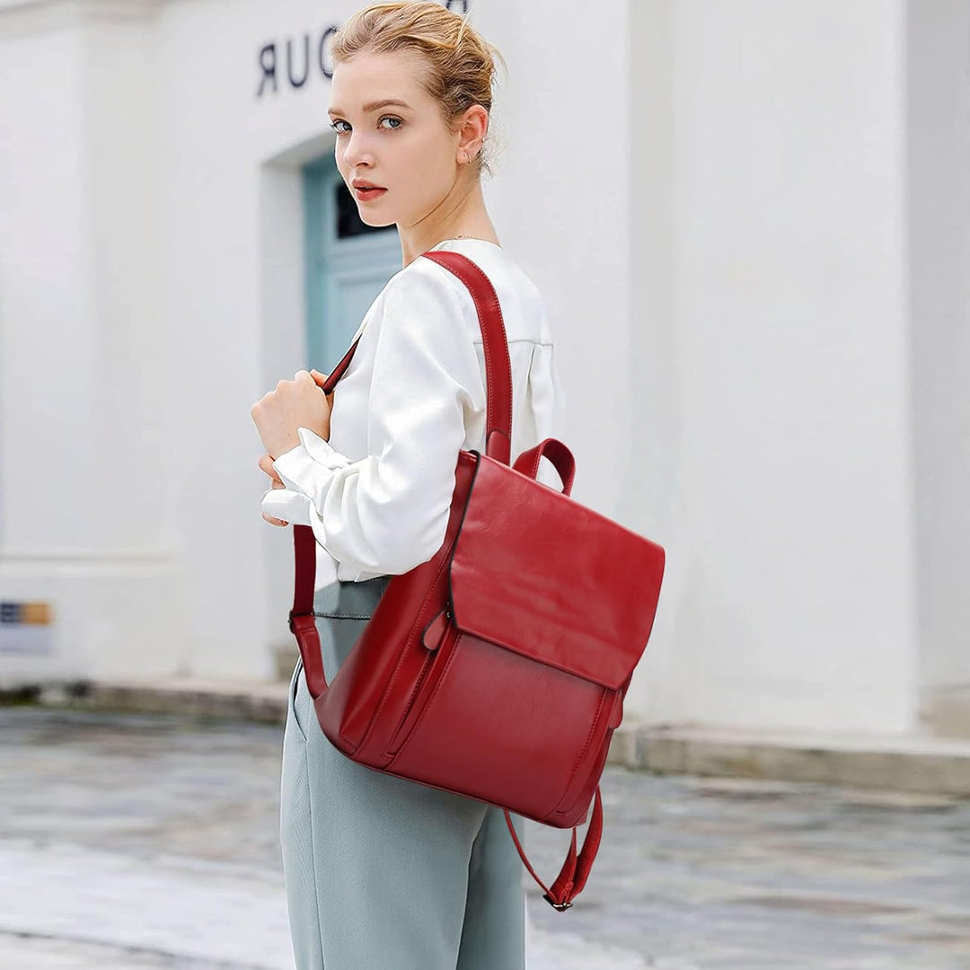 NICOLE&DORIS Mode Damen Rucksack Henkeltaschen Schulrucksack Reisen Daypacks Outdoor Tasche Weich PU