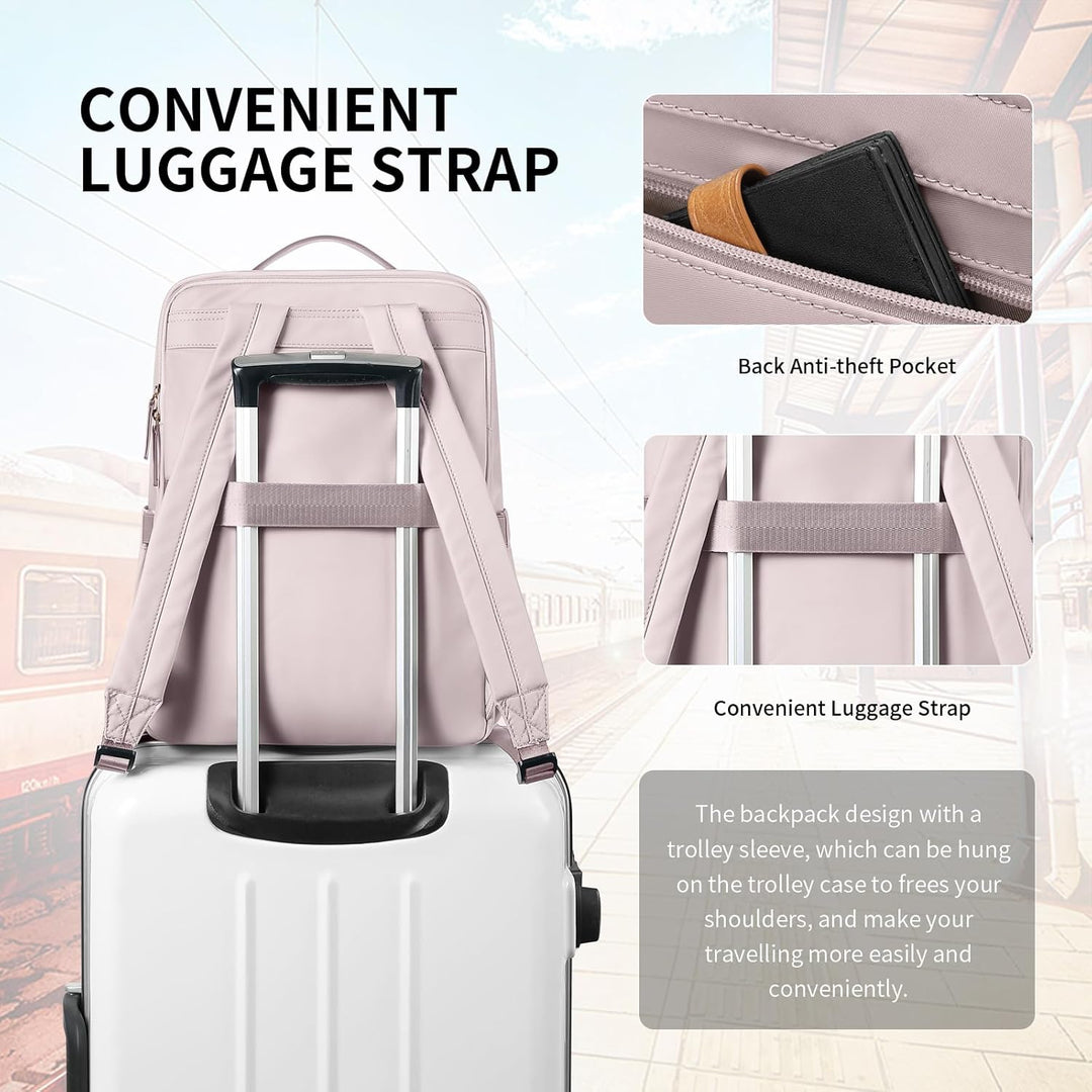 Stilvoller Laptop Rucksack für Damen von Fluggesellschaften zugelassen, Perfekt für die Arbeit das C