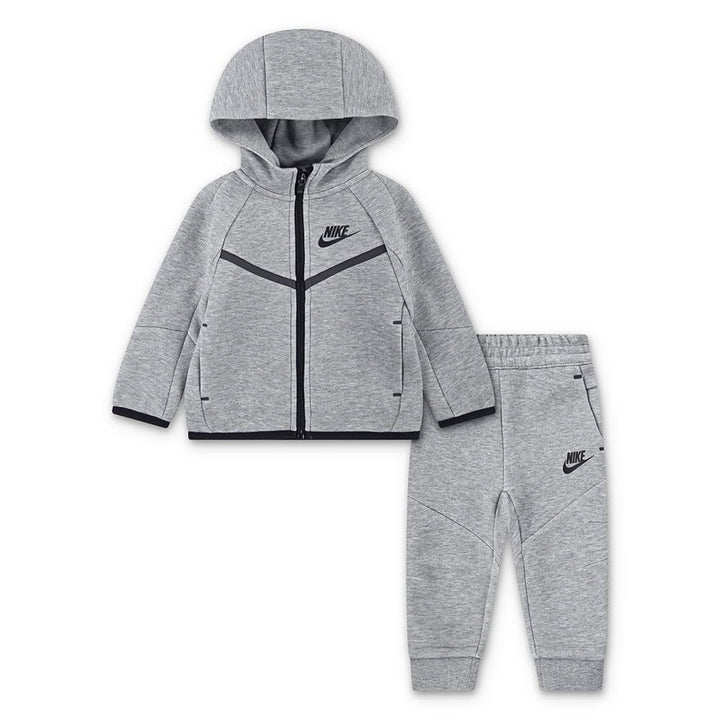 NIKE Unisex Kinder N Nsw Tech Fleece Fz Set (1er Pack) 3-4 Jahre Dk. Grey Heather, 3-4 Jahre Dk. Gre