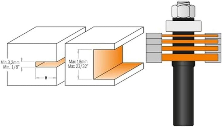 CMT Orange Tools 900.506.11 – Erdbeeren Set Z3 HW S 12 D 47.6 mit Rodam.