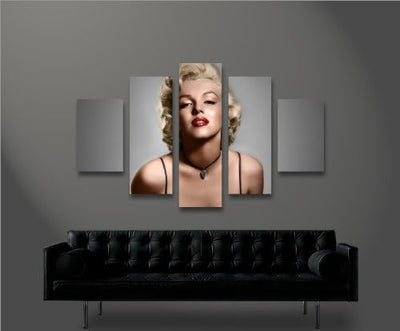 islandburner Bild Bilder auf Leinwand Marilyn Monroe V11 MF XXL Poster Leinwandbild Wandbild Dekoart