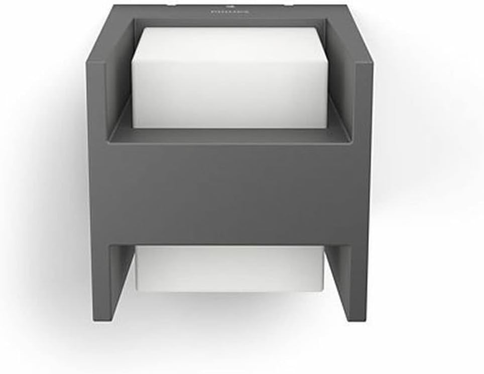 Philips myGarden Arbour LED Sockelleuchte, Aluminium Ohne Bewegungsmelder 2-flammig Wandleuchte, Ohn
