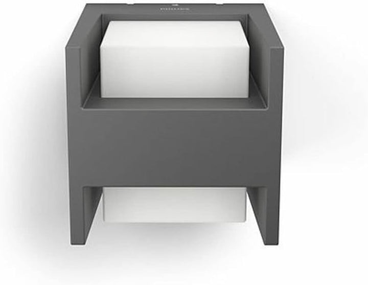 Philips myGarden Arbour LED Sockelleuchte, Aluminium Ohne Bewegungsmelder 2-flammig Wandleuchte, Ohn