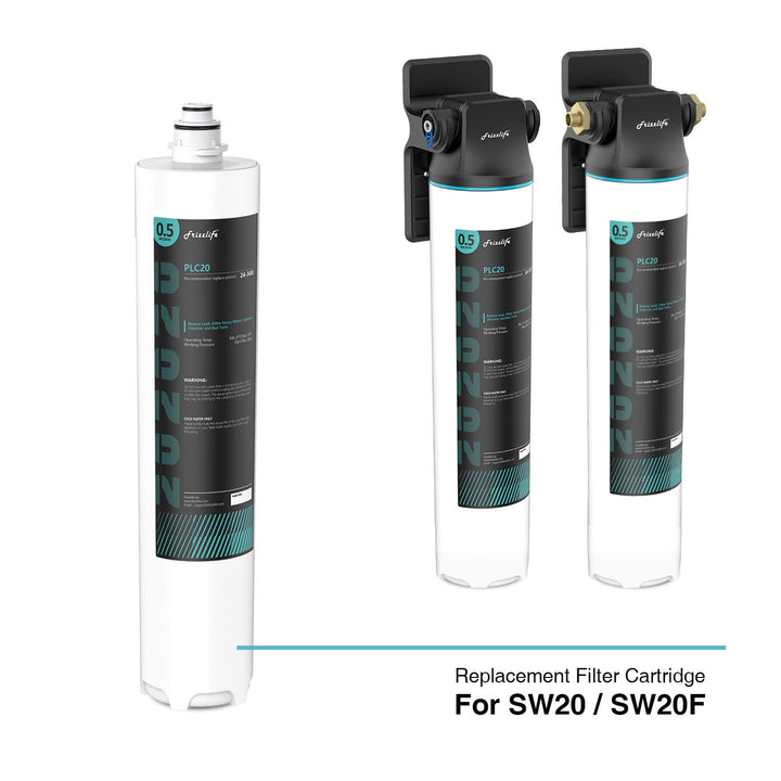 Frizzlife SW20-HF Ersatz-Gehäuseset mit PLC20-Filterkartusche innen – für SW20 und SW20F Wasserfilte
