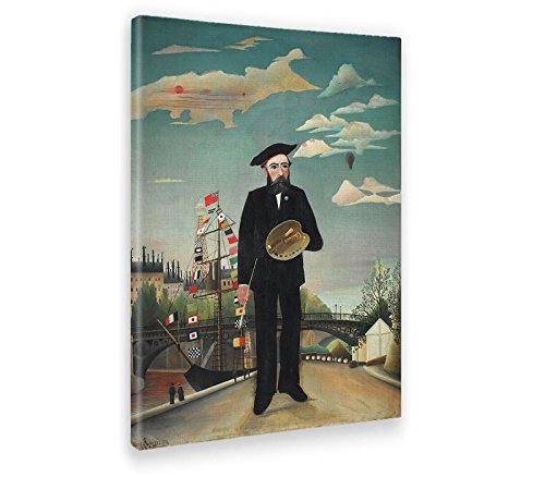 - BILD - DRUCK AUF LEINWAND - ROUSSEAU - DER ZOLLBEAMTE MIT DEM HERZEN KIND - 50 x 70 CM, 50 x 70 cm