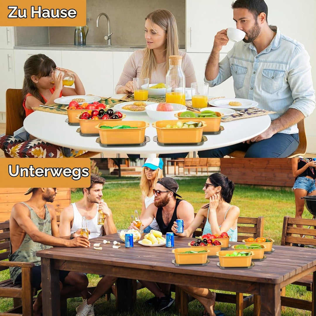 VINATO Frischhaltedosen mit Deckel (15er Set) - Gefrierdosen, Vorratsdosen, Lebensmittelbehälter aus